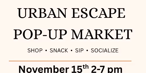 Urban Escape Pop-up Market