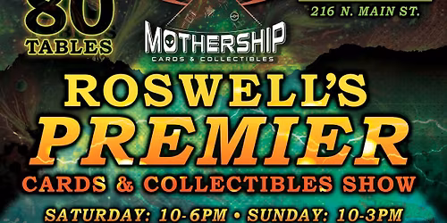Roswell's Premier Cards & Collectibles Show July 11-12 2026