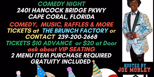 Mobley's Comedy Stop. #JoesBirthdayBash