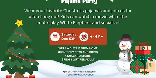 Young Adult Christmas PJ Party