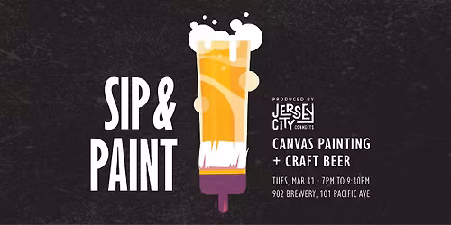 Jersey City Connects | Paint & Sip: Golden Hour at the Shore Share
