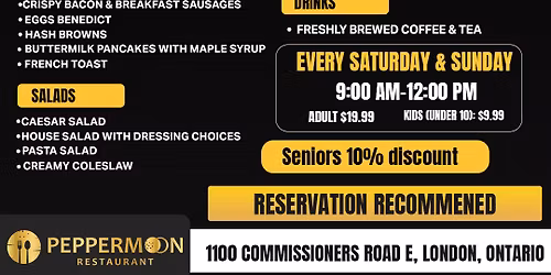 Peppermoon\u2019s All-You-Can-Eat Weekend Breakfast!