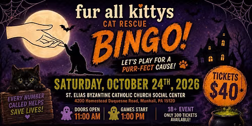 Fur All Kittys Fall Bingo