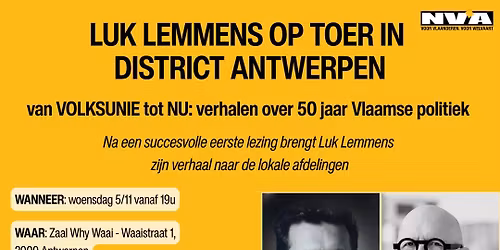 Luk Lemmens op toer in het district Antwerpen