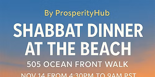 Shabbat Dinner at the Beach