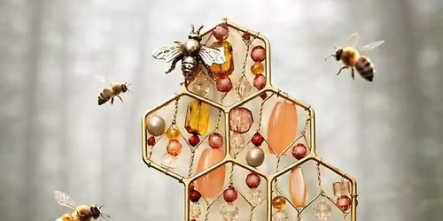 Honeycomb Suncatcher Plant Stake with Summer Sun 5\/31 @11am