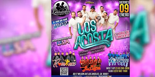 LOS ACOSTA, ROMANCE, LA MIGRA & MAS