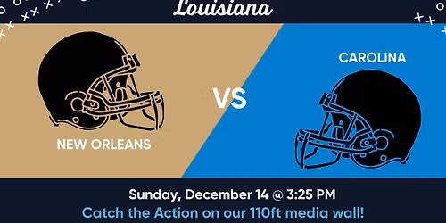 New Orleans vs Carolina Watch Party at Sports & Social Louisiana