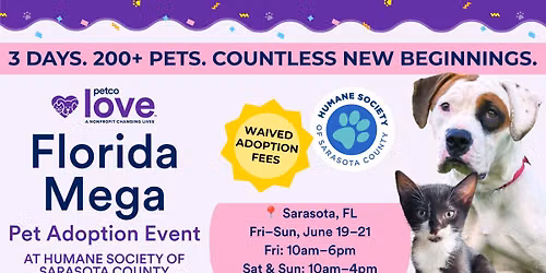 Petco Love Florida Mega Adoption Event at HSSC
