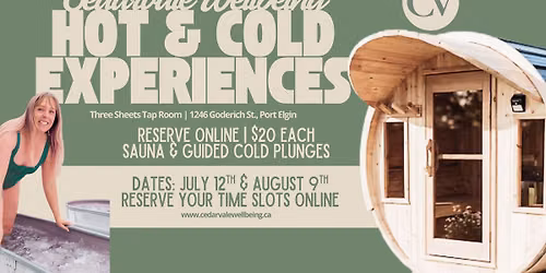 Cedarvale Hot & Cold Experience at Three Sheets