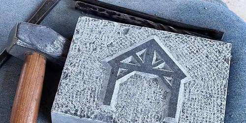 Stone carving with hand tools