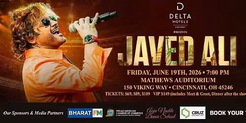 Javed Ali Live Concert in Cincinnati