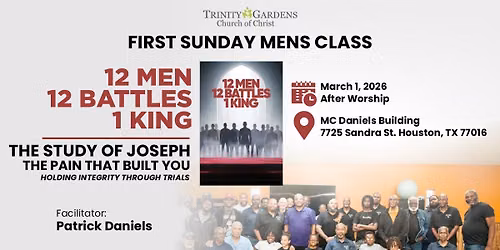 First Sunday Men's Class