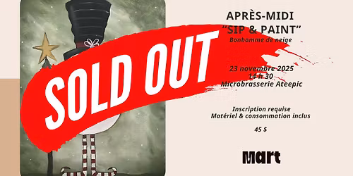 Sip & Paint - Bonhomme de neige *COMPLET*
