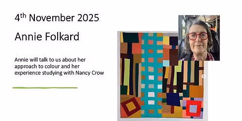 Inspired by Colour - a talk by Annie Folkard