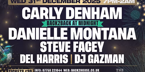NEW YEARS EVE Back2house 2025