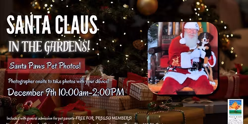 Santa Claus in The Gardens: Santa Paws Pet Photos!