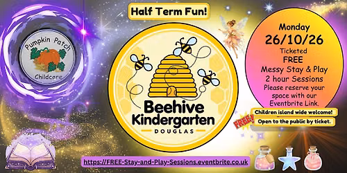 Free Messy Play as Pumpkin's magically transforms into Beehive Douglas!