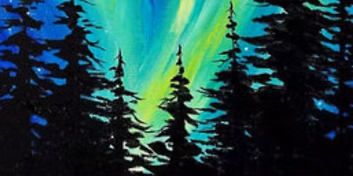 Northern Lights Paint and Sip at O'Charley's