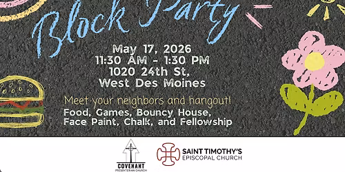 Outdoor Family-Friendly Block Party at St. Timothy's and Covenant