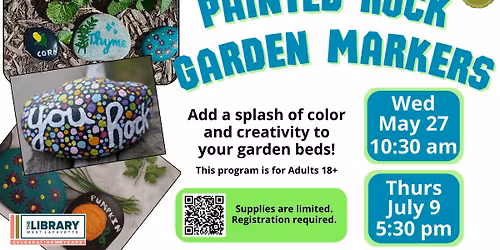 Adult Craft: Painted Rock Garden Markers