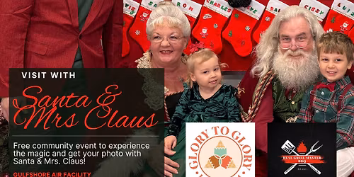 Free Community Photos with Santa & Mrs. Claus \u2013 Hosted by Gulfshore Air!