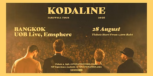 Kodaline - Farewell Tour