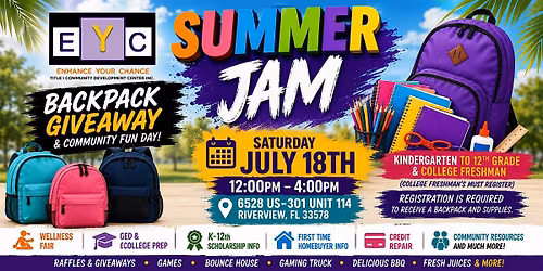 EYC Summer Jam Backpack Giveaway