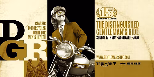2026 DGR Gentleman's Ride @ Staffordshire Triumph - Stoke-on-Trent, England!