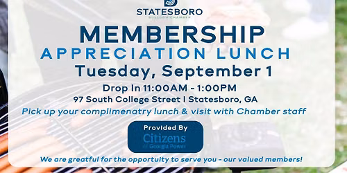 Membership Appreciation Lunch