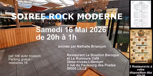Soir\u00e9e Rock Au Bouillon Baroque 