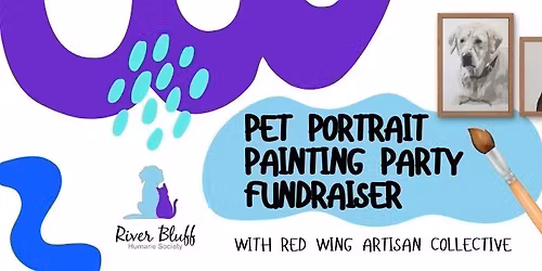Pet Portrait Painting Fundraiser for River Bluff Humane Society