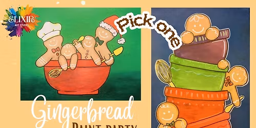 Gingerbread Man Paint Party - $40