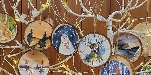 Watercolor Workshop: Holiday Ornaments & Cards