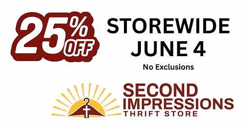 25% off STOREWIDE - No Exclusions!