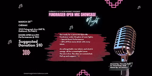 Fundraiser Open Mic Showcase Night