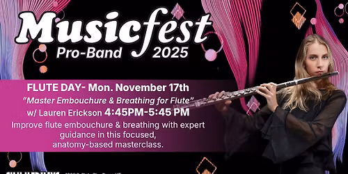 Master Embouchure & Breathing for Flute w\/ Lauren Erickson