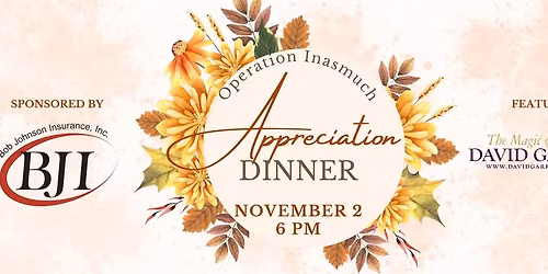Inasmuch Appreciation Dinner