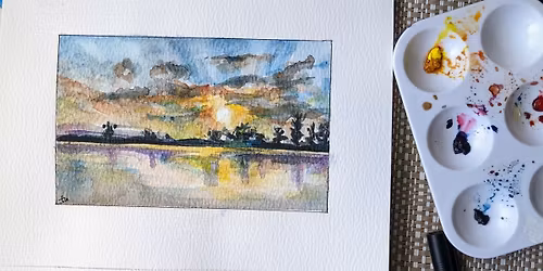 Speed Landscape Drawing and Painting