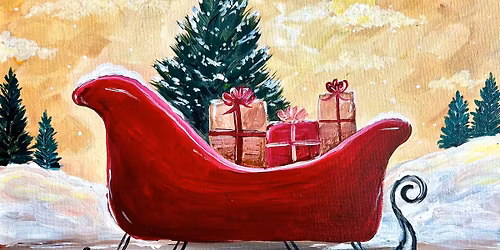 Sleigh in the Snow! Paint Class Folsom Painted. Studios