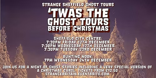 \u2018Twas the Strange Sheffield City Centre Ghost Tours before Christmas