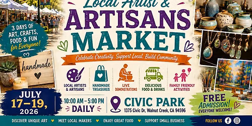2026 Walnut Creek Local Artist Artisans Market
