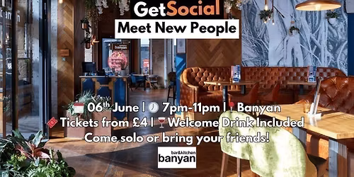 GetSocial Drinks | Meet New People & Make Friends (20s\u201340s) \ud83c\udf79