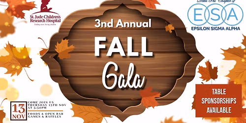 3rd Annual Fall Gala