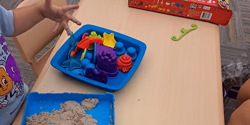 Toddler Sensory Activity at the Shirley Eves Center Toy Library