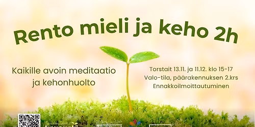 Rento mieli ja keho 2h (11.12.)