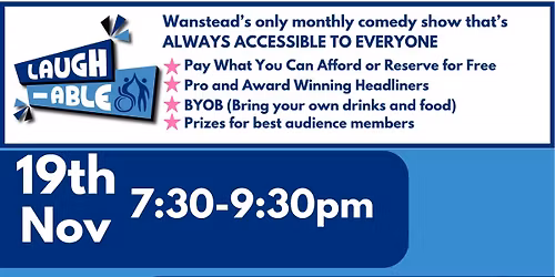 November 19th Laugh-Able Comedy Night with BBC Radios 4 Mitch Benn