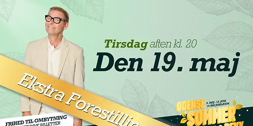 19. maj kl. 20 - Ekstra forestilling - Odense Sommerrevy 2026