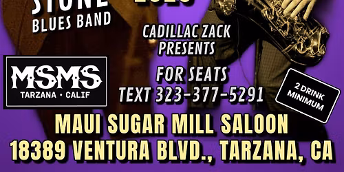 ROB STONE BAND featuring RON DZIUBLA - Chicago Blues Greats - in TARZANA!