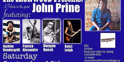 John Prine Tribute Concert at The Ironwood